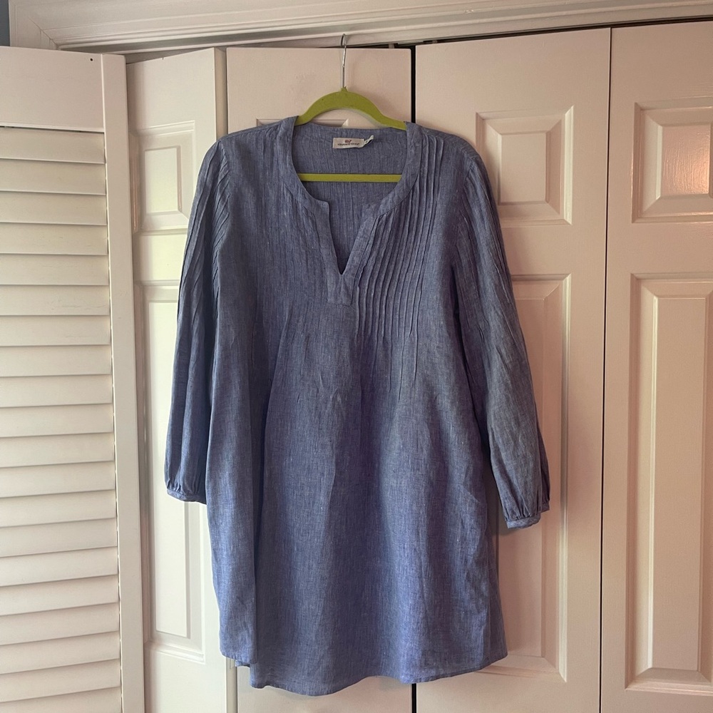 Vineyard Vines Linen Pin Tuck Cover-Up